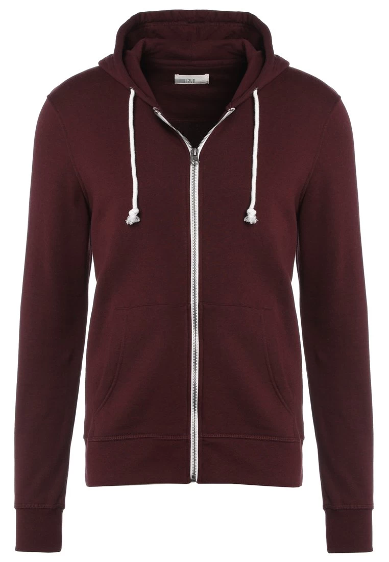 Pier One Zip-Up Sweatshirt - Bordeaux Melange 8 Pier One Zip-Up Sweatshirt - Bordeaux Melange - Image 6