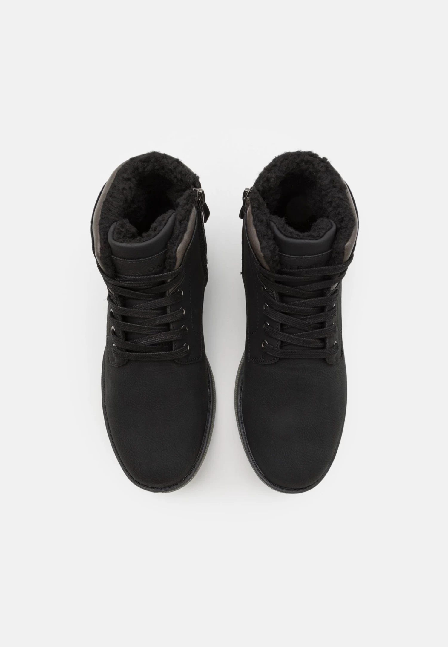 Pier One Lace-Up Ankle Boots - Dark Grey 6 Pier One Lace-Up Ankle Boots - Dark Grey - Image 4