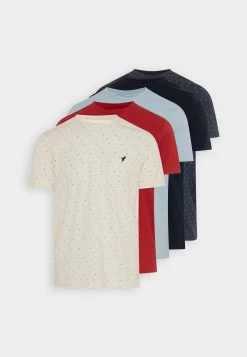 Pier One 5 Pack - Basic T-Shirt - Dark Blue/White/Red -Pier One 7c8adf1583084519b45d5ca34c19d68e