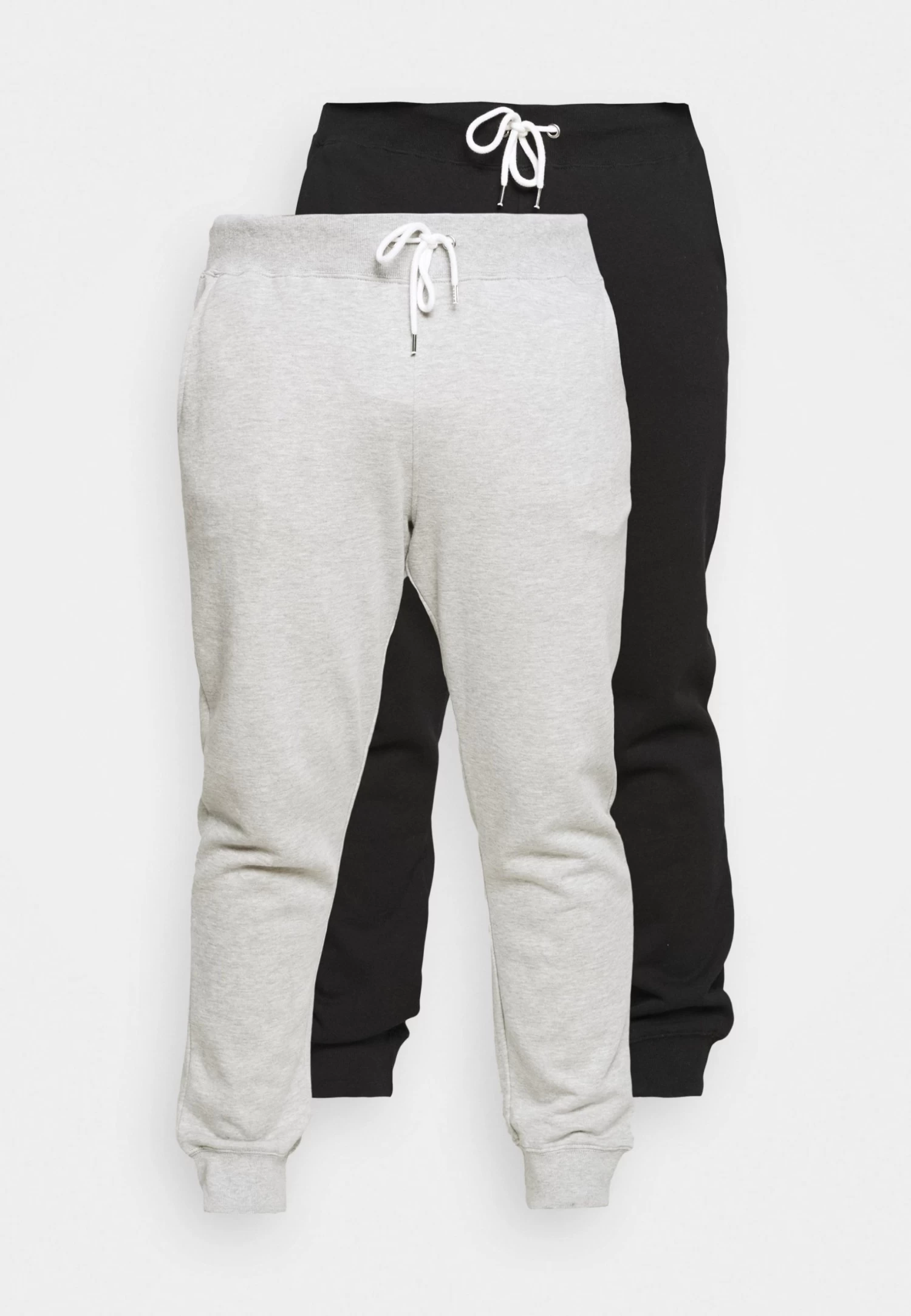 Pier One 2 Pack - Tracksuit Bottoms - Black/Mottled Light Grey 3 Pier One 2 Pack - Tracksuit Bottoms - Black/Mottled Light Grey