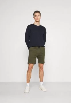 Pier One 2 Pack - Shorts - Black/Olive