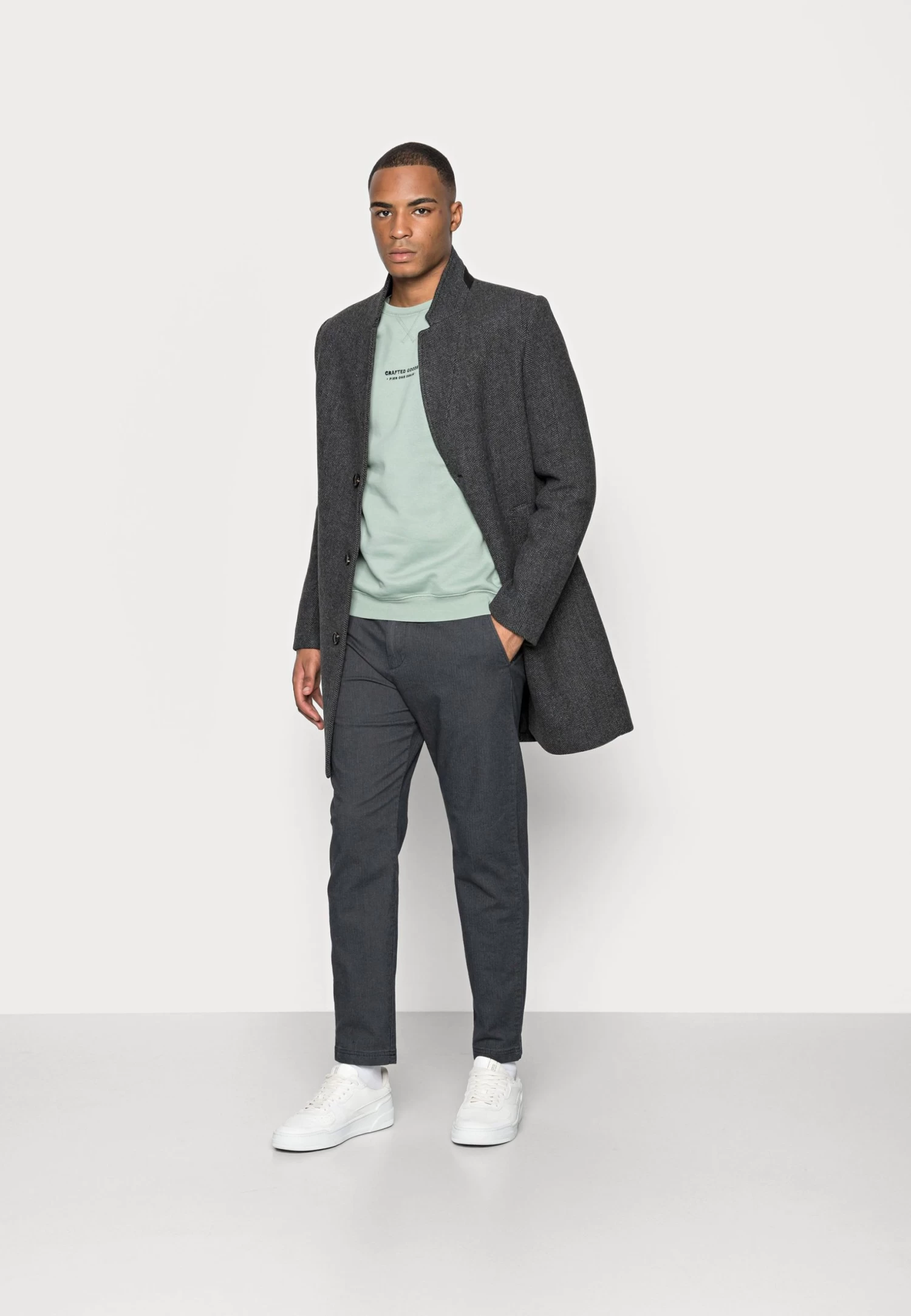 Pier One Crafted Goods Crew - Sweatshirt - Green 4 Pier One Crafted Goods Crew - Sweatshirt - Green - Image 2