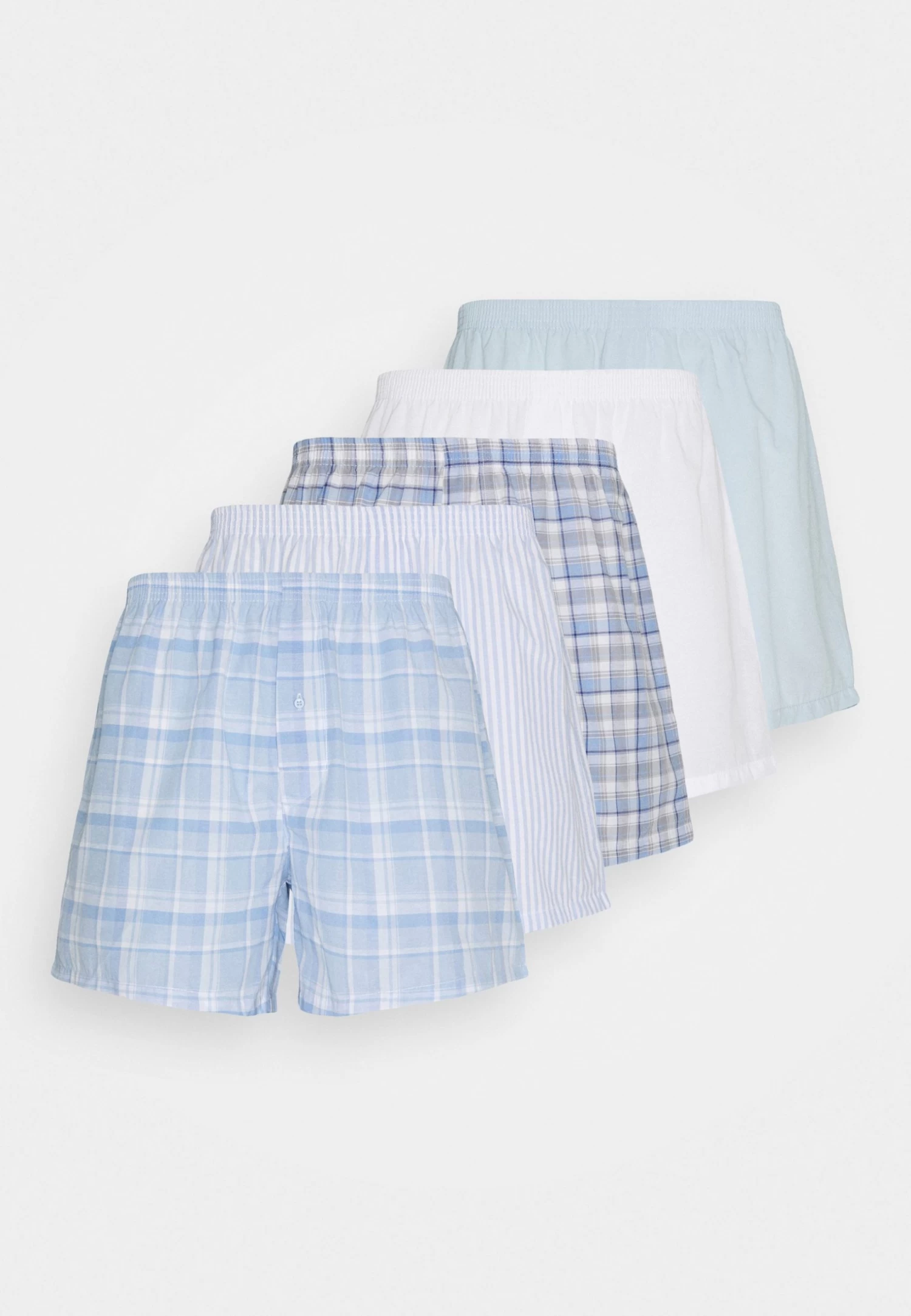 Pier One 5 Pack - Boxer Shorts - Light Blue/White 7 Pier One 5 Pack - Boxer Shorts - Light Blue/White - Image 5