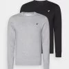 Pier One Sweatshirt - Black/Mottled Grey