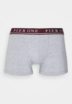 Pier One 5 Pack - Pants - Bordeaux/Mottled Grey 10 Pier One 5 Pack - Pants - Bordeaux/Mottled Grey -Pier One 8798162d0ce745f0998190a914ff7dd6
