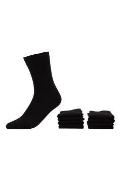 Pier One 7 Pack - Socks - Black -Pier One 88230a8554954542800787e9a22e22b5