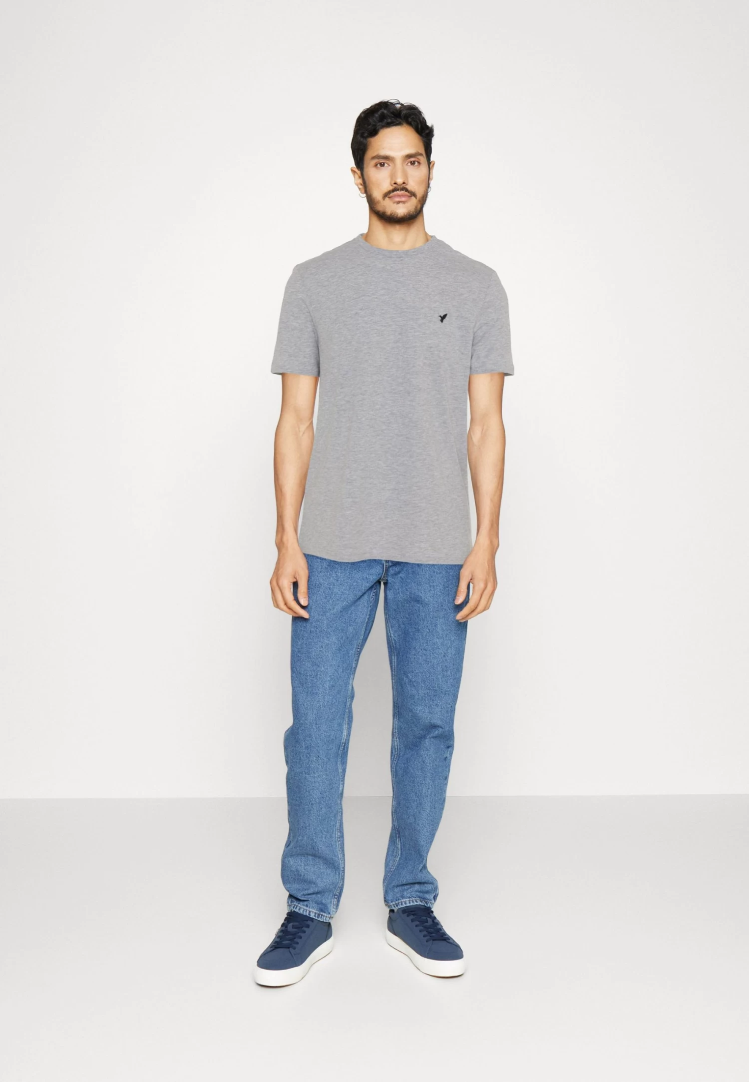 Pier One 3 Pack - Basic T-Shirt - Mottled Light Grey/Pink/Black 3 Pier One 3 Pack - Basic T-Shirt - Mottled Light Grey/Pink/Black