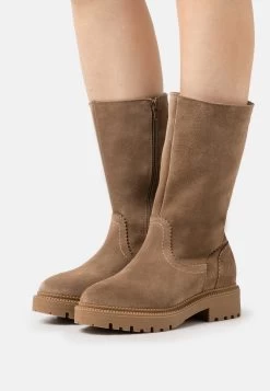 Pier One Leather Winter Boot - Boots - Taupe