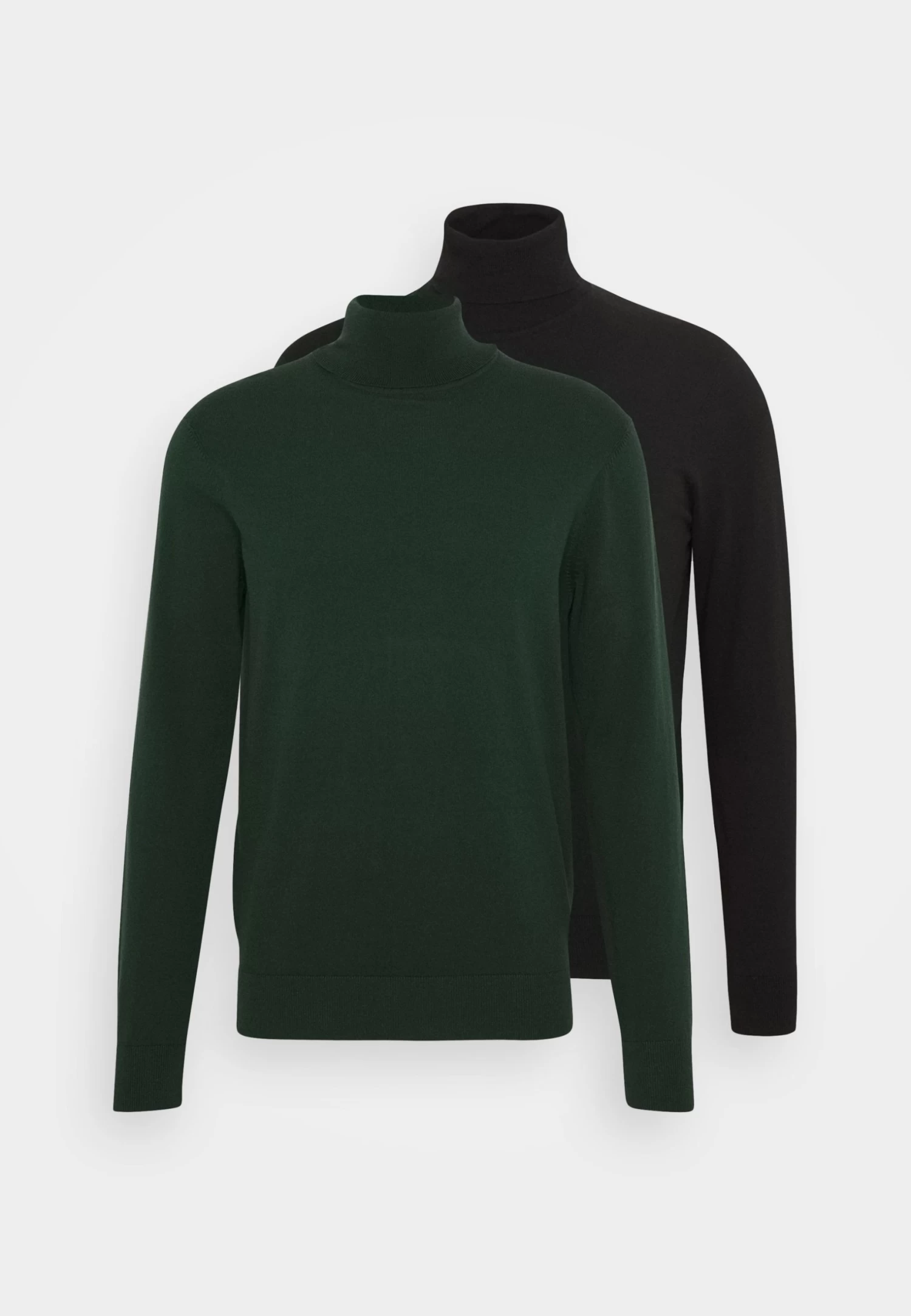 Pier One 2 Pack - Basic Turtleneck - Jumper - Black/Dark Green 7 Pier One 2 Pack - Basic Turtleneck - Jumper - Black/Dark Green - Image 5
