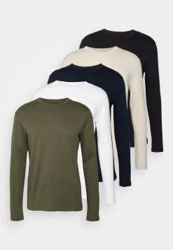 Pier One 5 Pack - Long Sleeved Top - Blue/White/Beige/Olive -Pier One 946c941ae0e947a999397bec98f5181f