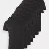 Pier One 7 Pack - Basic T-Shirt - Black -Pier One 9d043fa87e4c481f853c6645808423c9