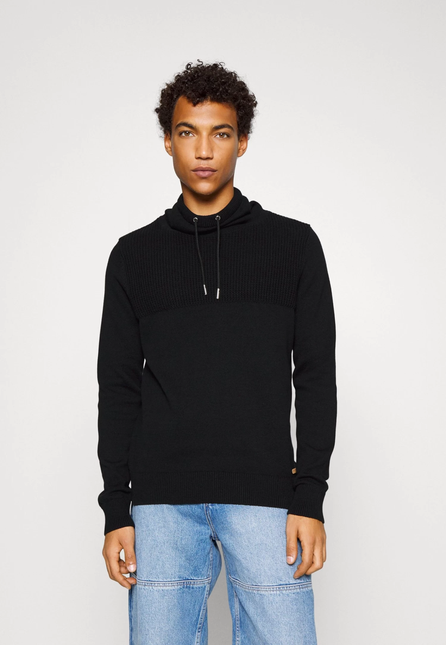 Pier One Structure Block High Collar - Cardigan - Black 3 Pier One Structure Block High Collar - Cardigan - Black