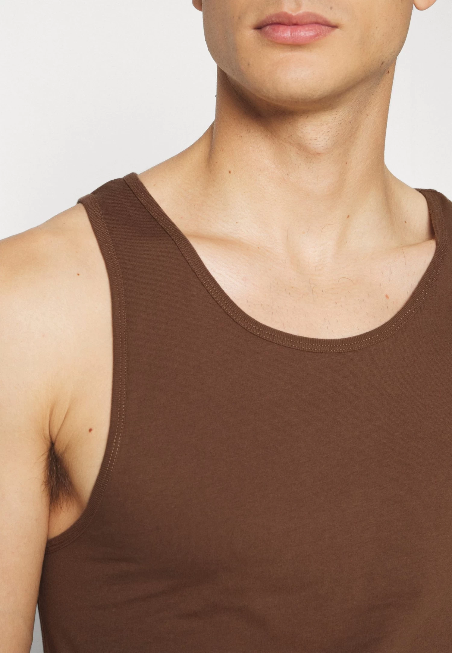 Pier One 3Pck Skin Tone Rib Vest- Undershirt - Brown 7 Pier One 3Pck Skin Tone Rib Vest- Undershirt - Brown - Image 5