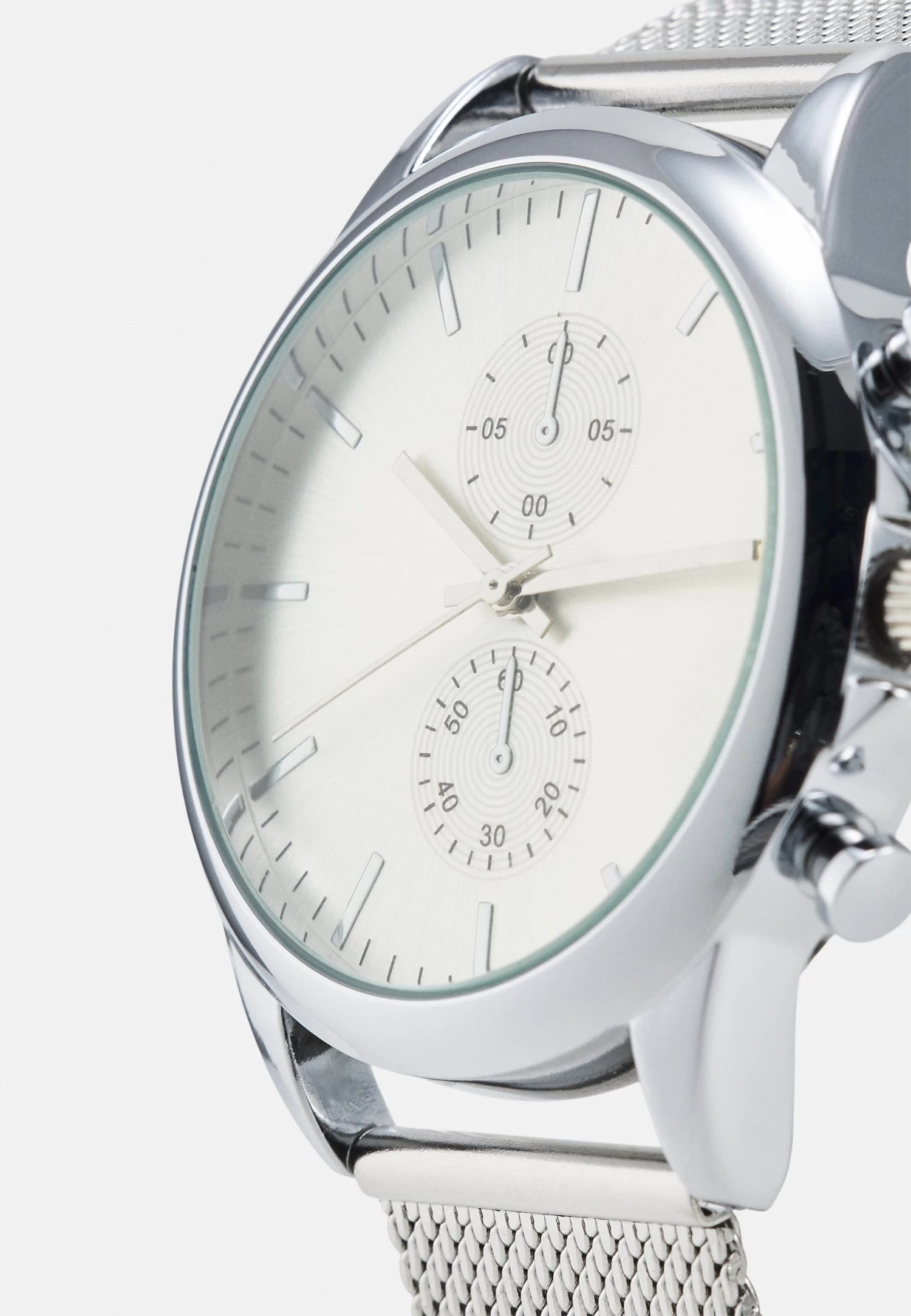 Pier One Unisex - Chronograph Watch - Silver-Coloured 6 Pier One Unisex - Chronograph Watch - Silver-Coloured - Image 4