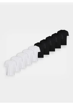 Pier One 10 Pack - Basic T-Shirt - White/Black 12 Pier One 10 Pack - Basic T-Shirt - White/Black -Pier One a47858ffbc3a4fd8908751110de7e4fb