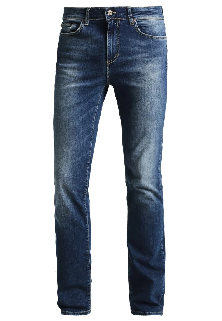 Pier One Straight Leg Jeans - Washed Dark Blue 7 Pier One Straight Leg Jeans - Washed Dark Blue - Image 5