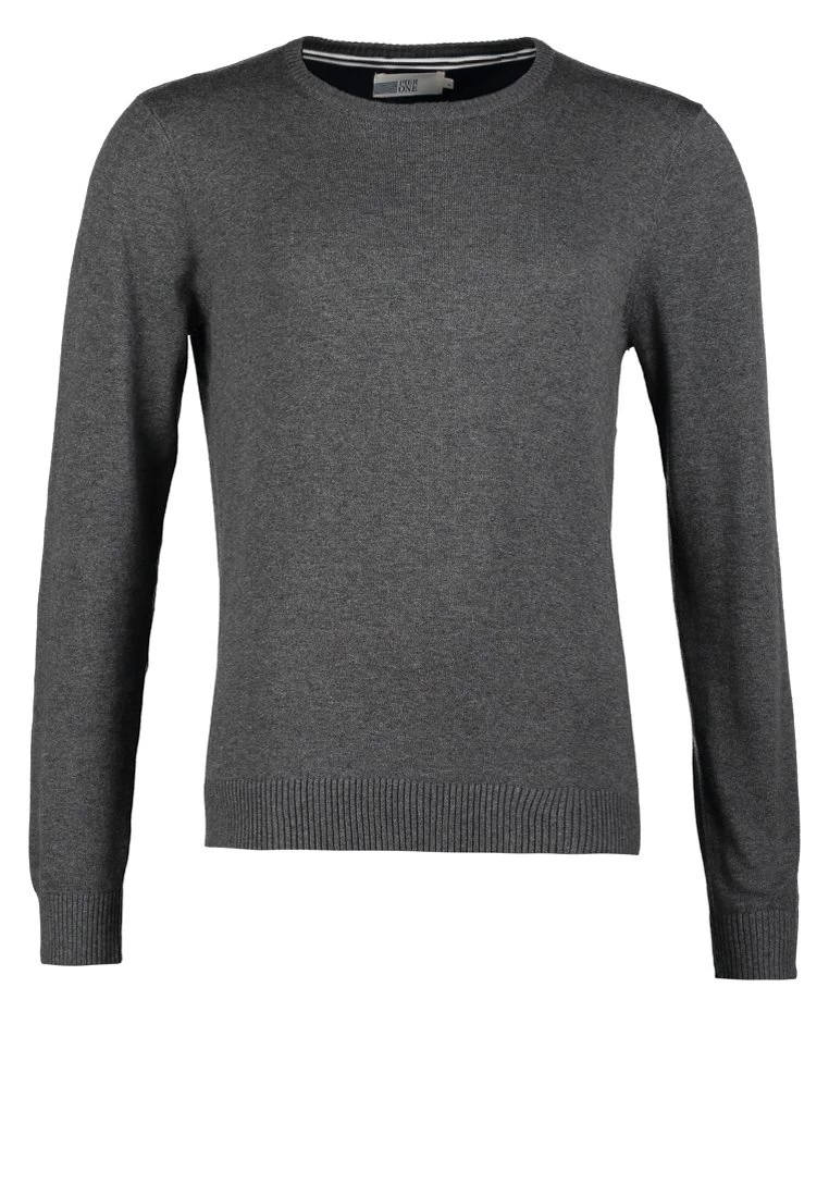 Pier One Basic Crewneck - Jumper - Dark Grey Melange 7 Pier One Basic Crewneck - Jumper - Dark Grey Melange - Image 5