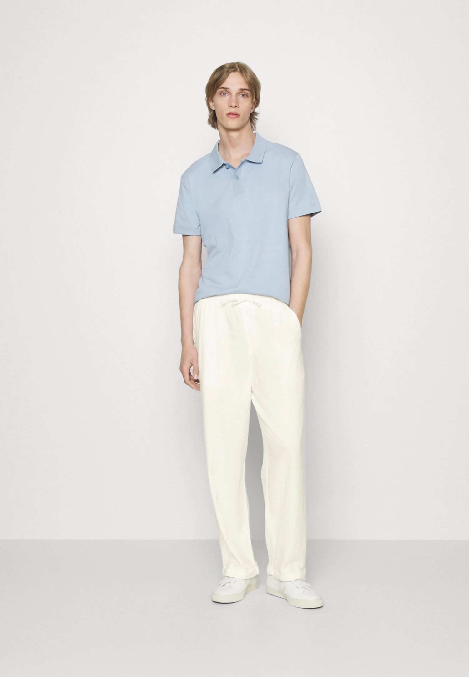 Pier One Drawcord Trousers Linen Blend - Trousers - White 4 Pier One Drawcord Trousers Linen Blend - Trousers - White - Image 2