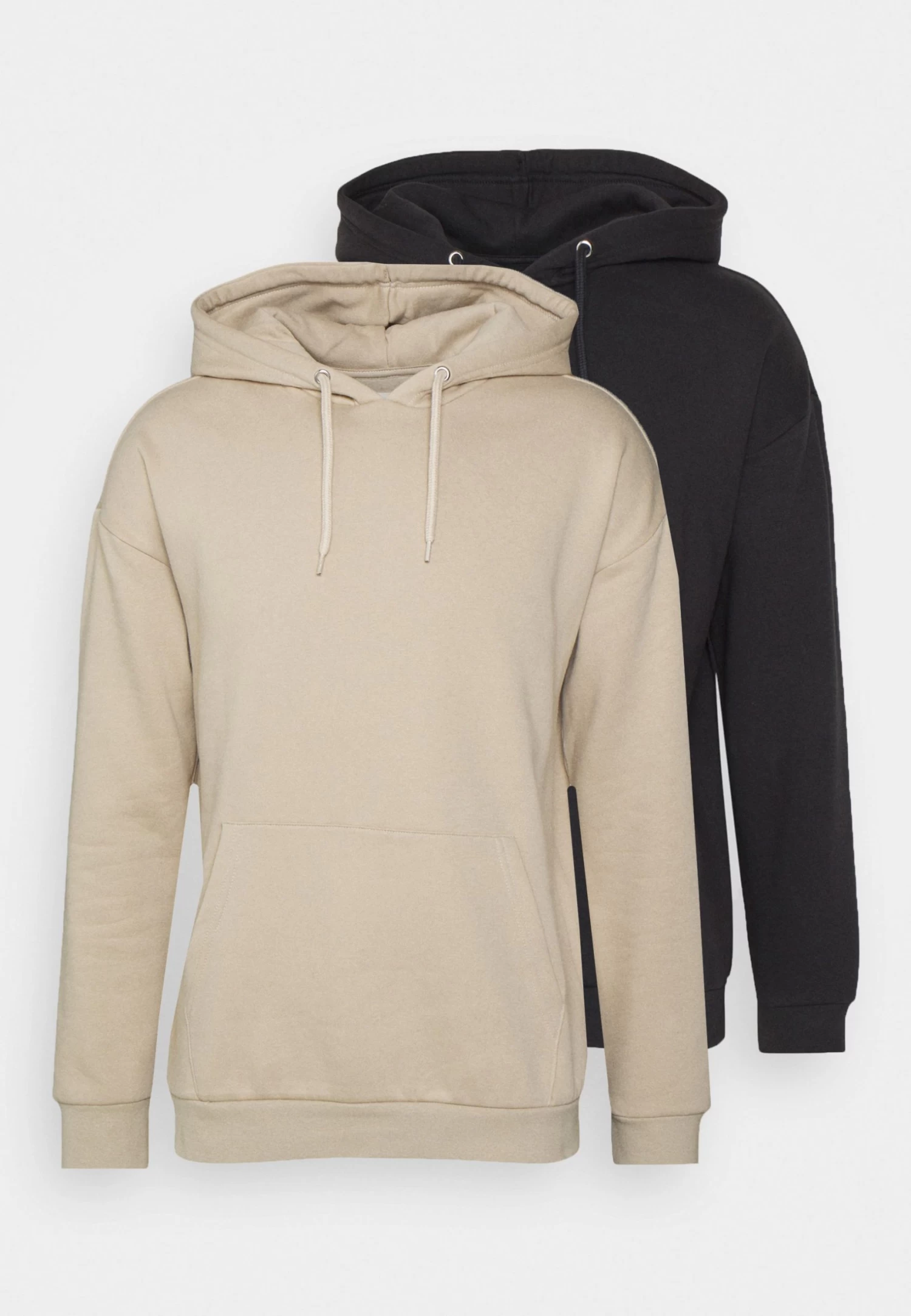 Pier One 2 Pack - Hoodie - Black/ Beige 7 Pier One 2 Pack - Hoodie - Black/ Beige - Image 5