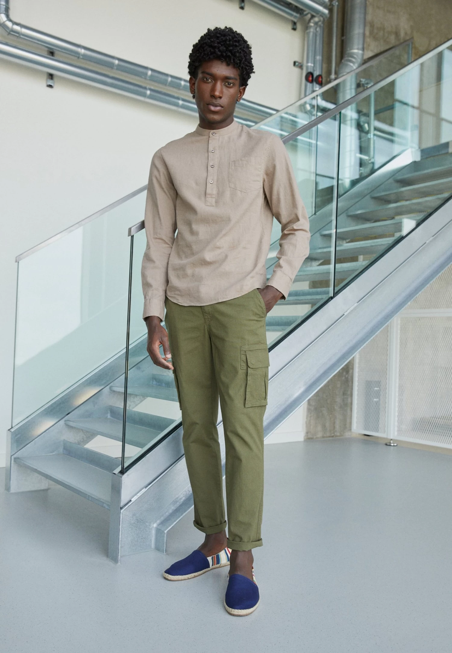 Pier One Shirt - Taupe 3 Pier One Shirt - Taupe