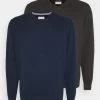 Pier One 2 Pack - Jumper - Dark Blue/Mottled Dark Grey -Pier One aa81430457c1486894ee5ccc4e0fa19c