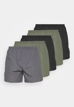 Pier One 5 Pack - Boxer Shorts - Black/Khaki/Dark Grey 12 Pier One 5 Pack - Boxer Shorts - Black/Khaki/Dark Grey -Pier One aabf1b6cd2d84a338064454393e5f372