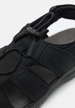 Pier One Leather - Walking Sandals - Black -Pier One ab894321bfec480fbf3db5c6bf0d1f1f