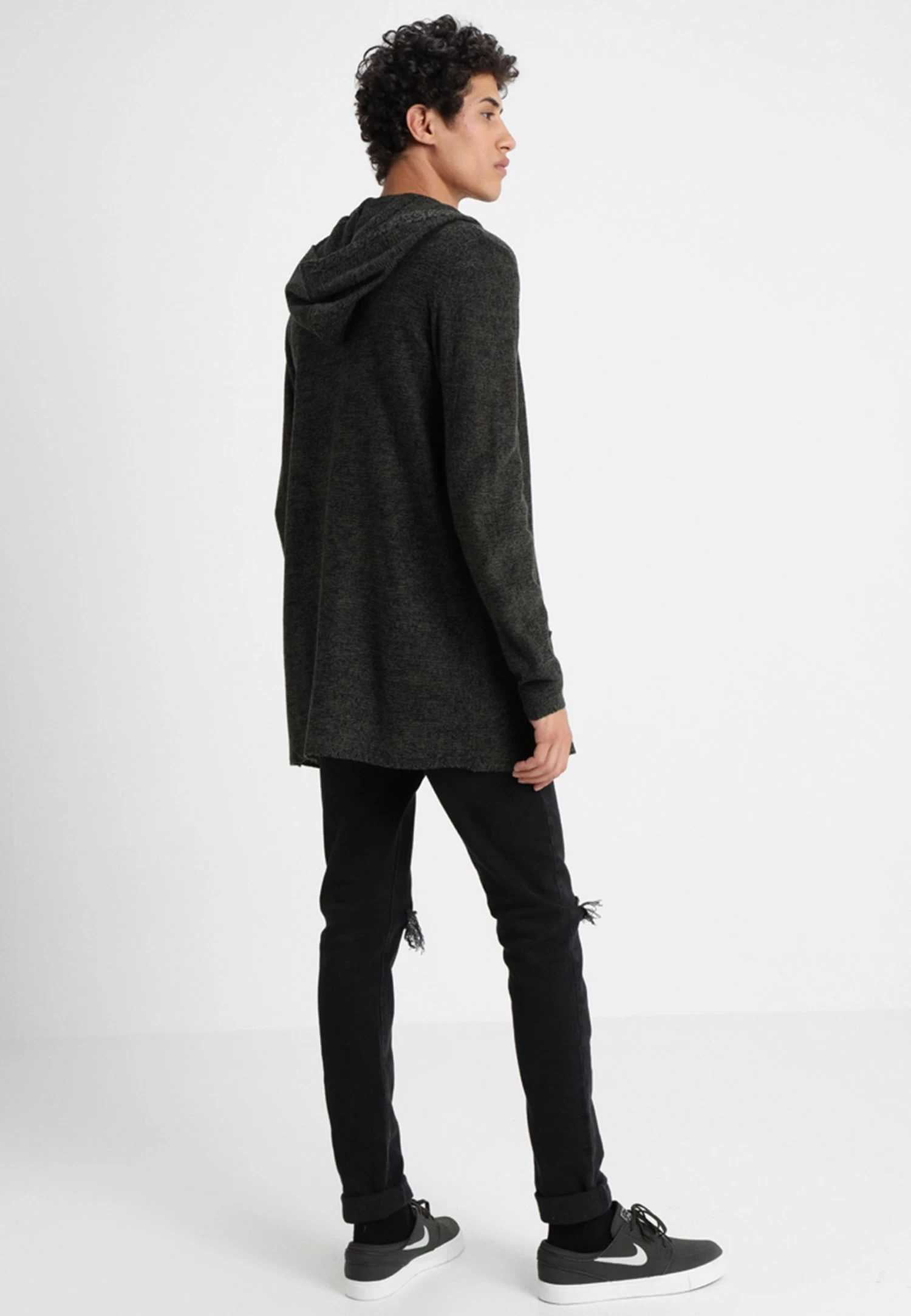 Pier One Cardigan - Black/Olive 5 Pier One Cardigan - Black/Olive - Image 3