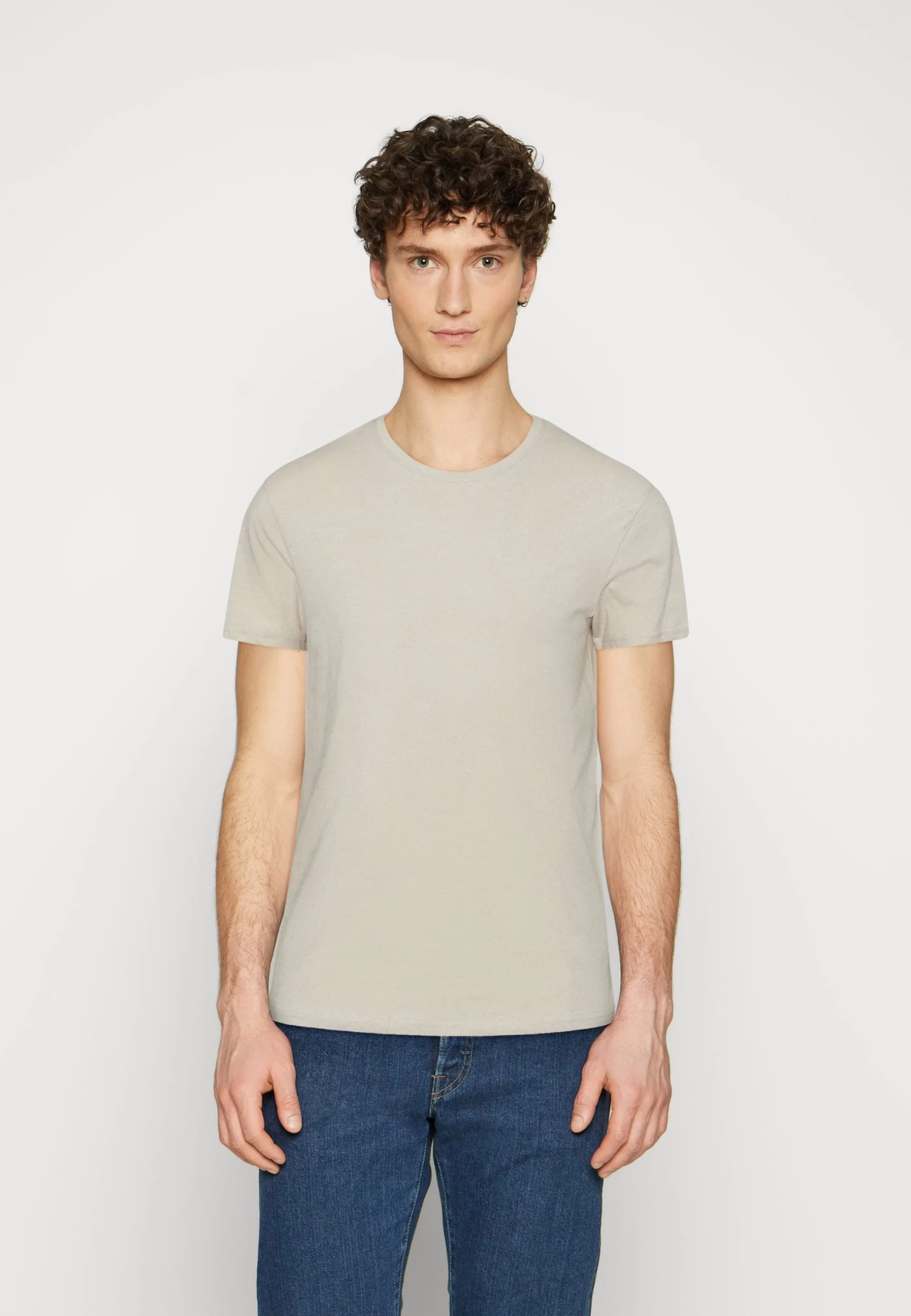 Pier One 3 Pack - Basic T-Shirt - Brown/Beige/Light Blue 4 Pier One 3 Pack - Basic T-Shirt - Brown/Beige/Light Blue - Image 2