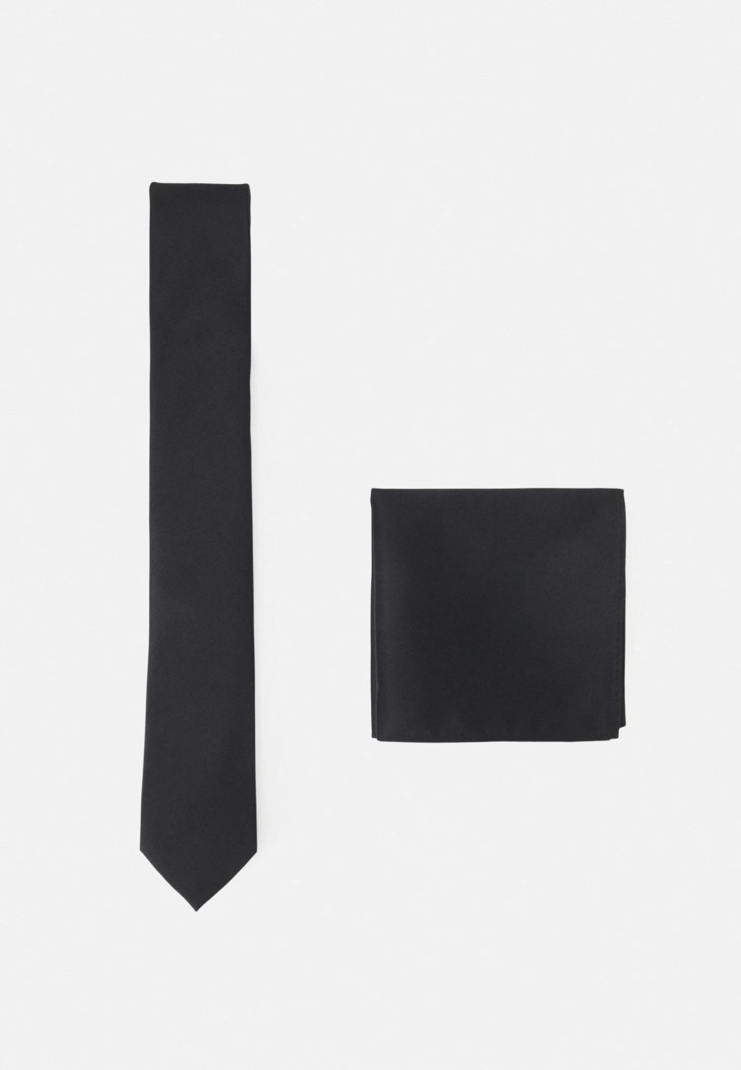 Pier One Set - Pocket Square - Black/Black 3 Pier One Set - Pocket Square - Black/Black