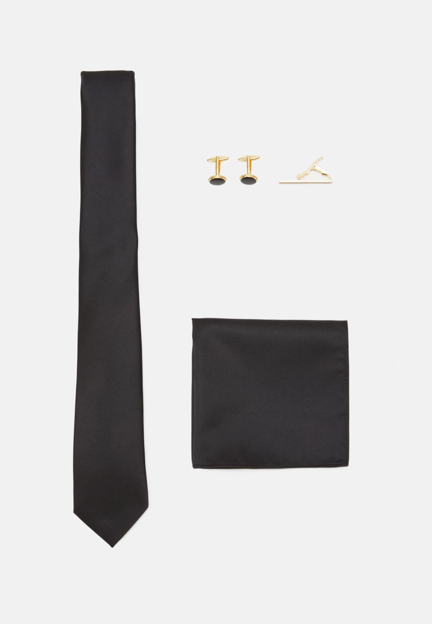 Pier One Set - Pocket Square - Black 3 Pier One Set - Pocket Square - Black