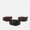 Pier One 3 Pack Unisex - Belt - Black/Brown/Dark Brown -Pier One b7b23cd8203549e5921c13f688755998