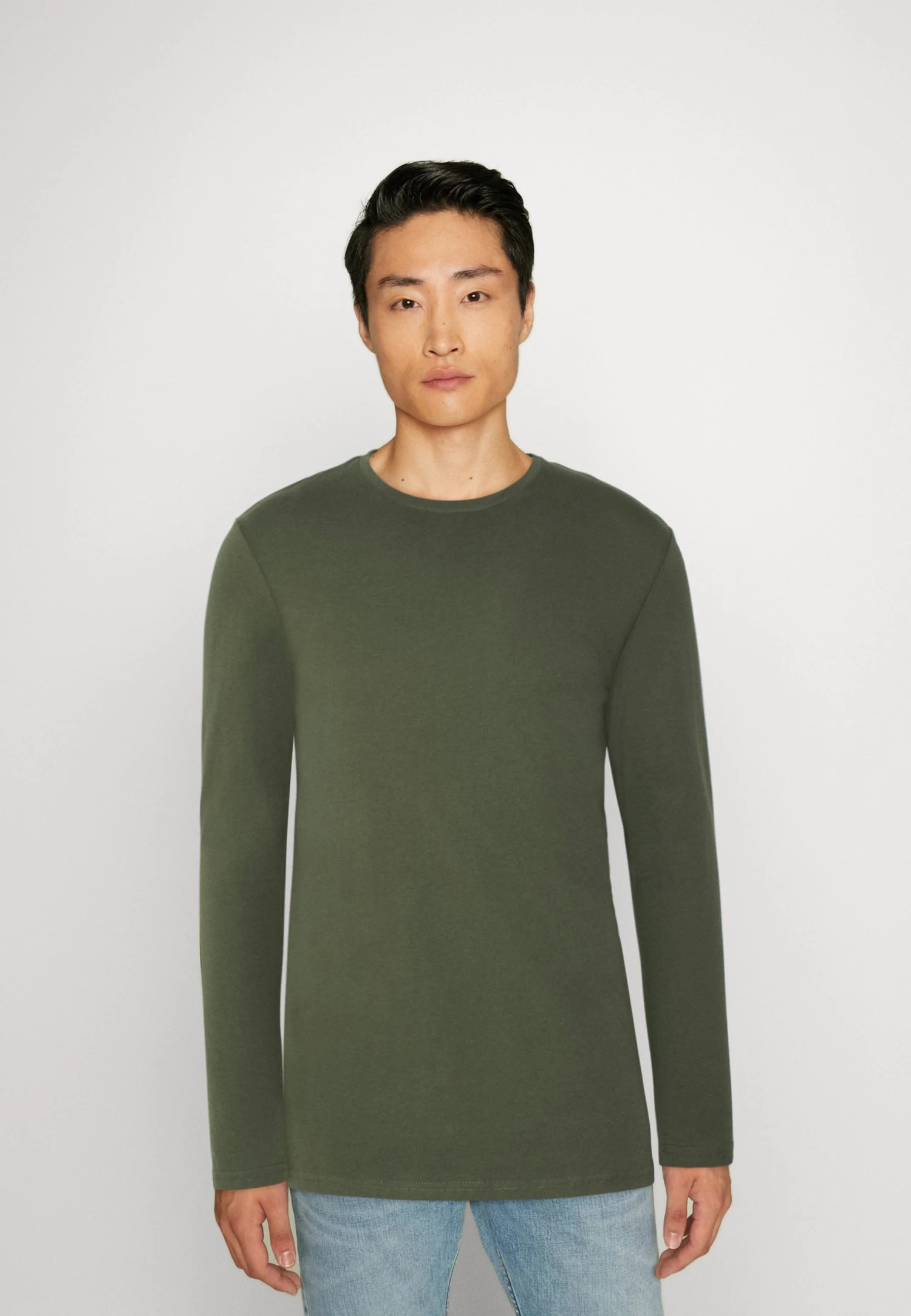 Pier One 2 Pack - Long Sleeved Top - Off-White/Dark Green 4 Pier One 2 Pack - Long Sleeved Top - Off-White/Dark Green - Image 2