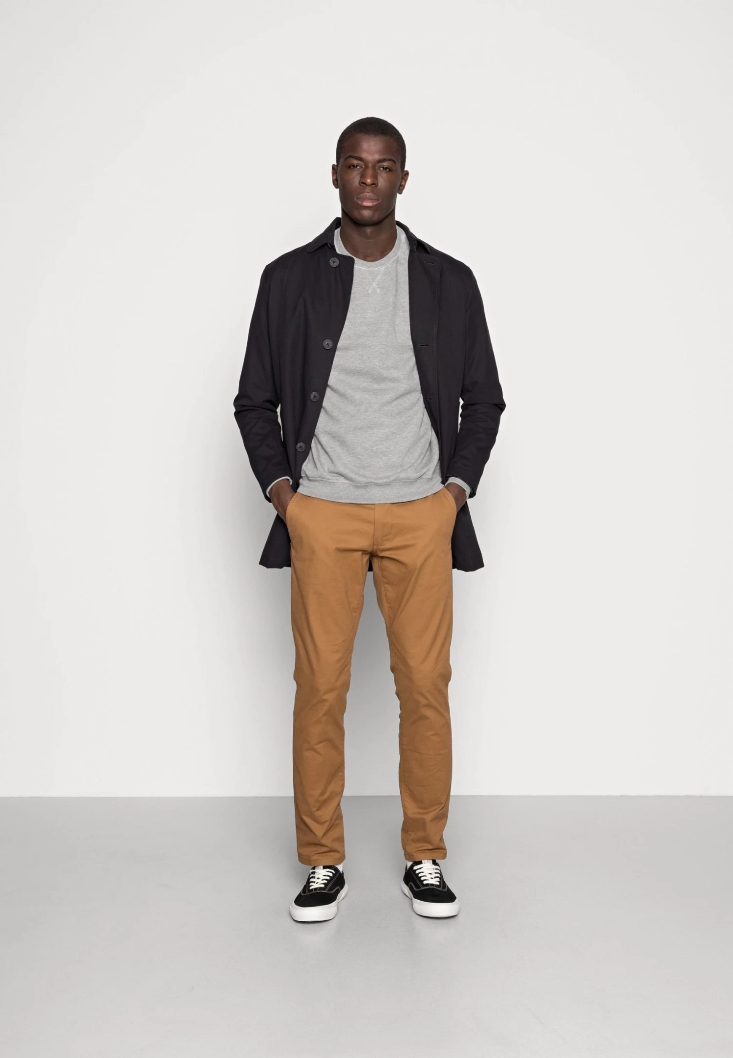 Pier One 2 Pack - Sweatshirt - Mottled Light Grey/Black 3 Pier One 2 Pack - Sweatshirt - Mottled Light Grey/Black