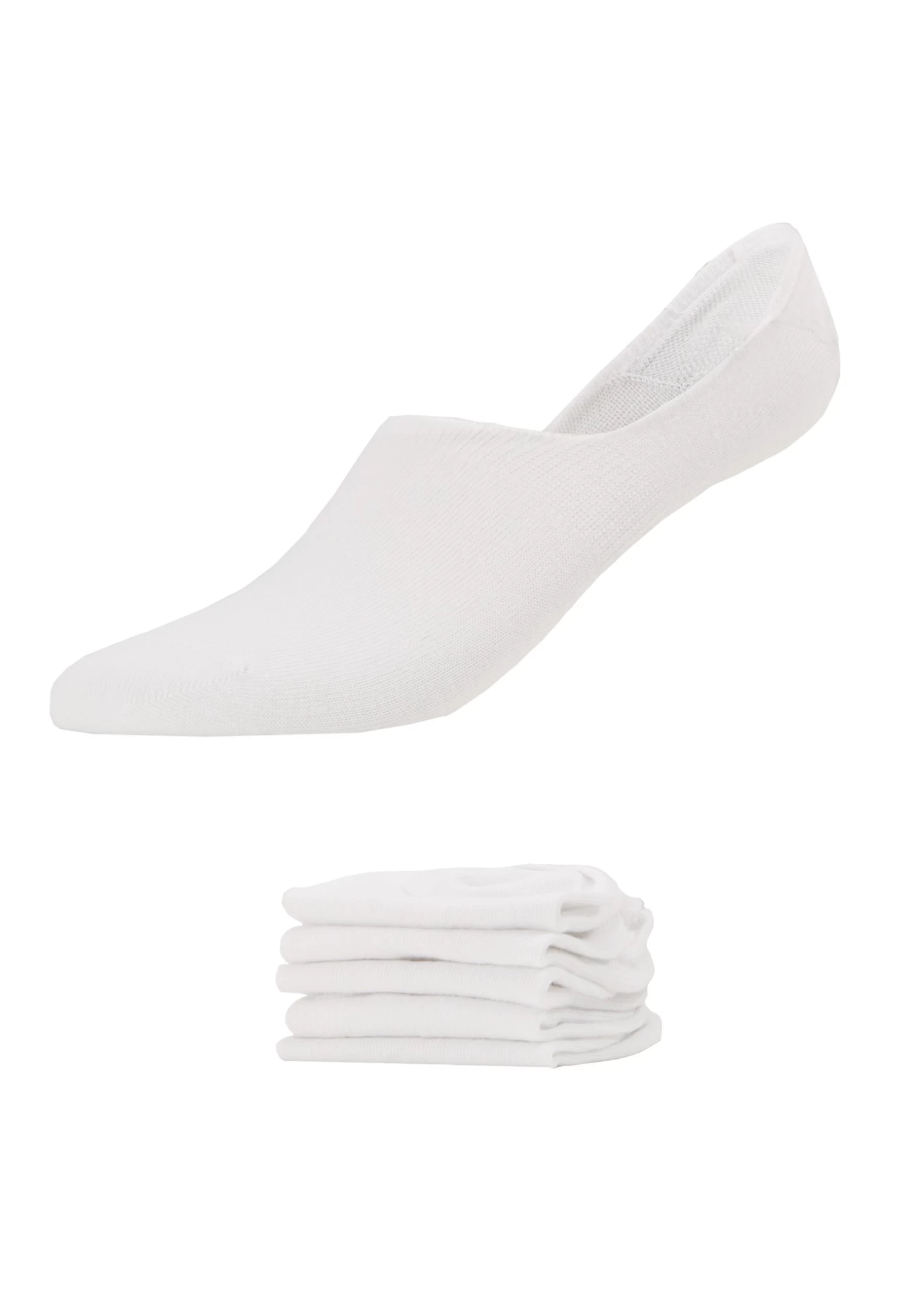 Pier One 5 Pack - Trainer Socks - White 4 Pier One 5 Pack - Trainer Socks - White - Image 2