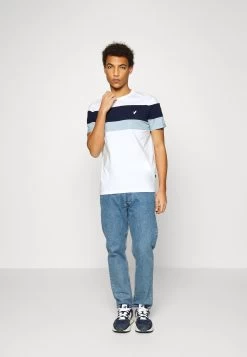 Pier One Print T-Shirt - White/Blue -Pier One d48abe9a53a6466cb337acdf0bfb62bd