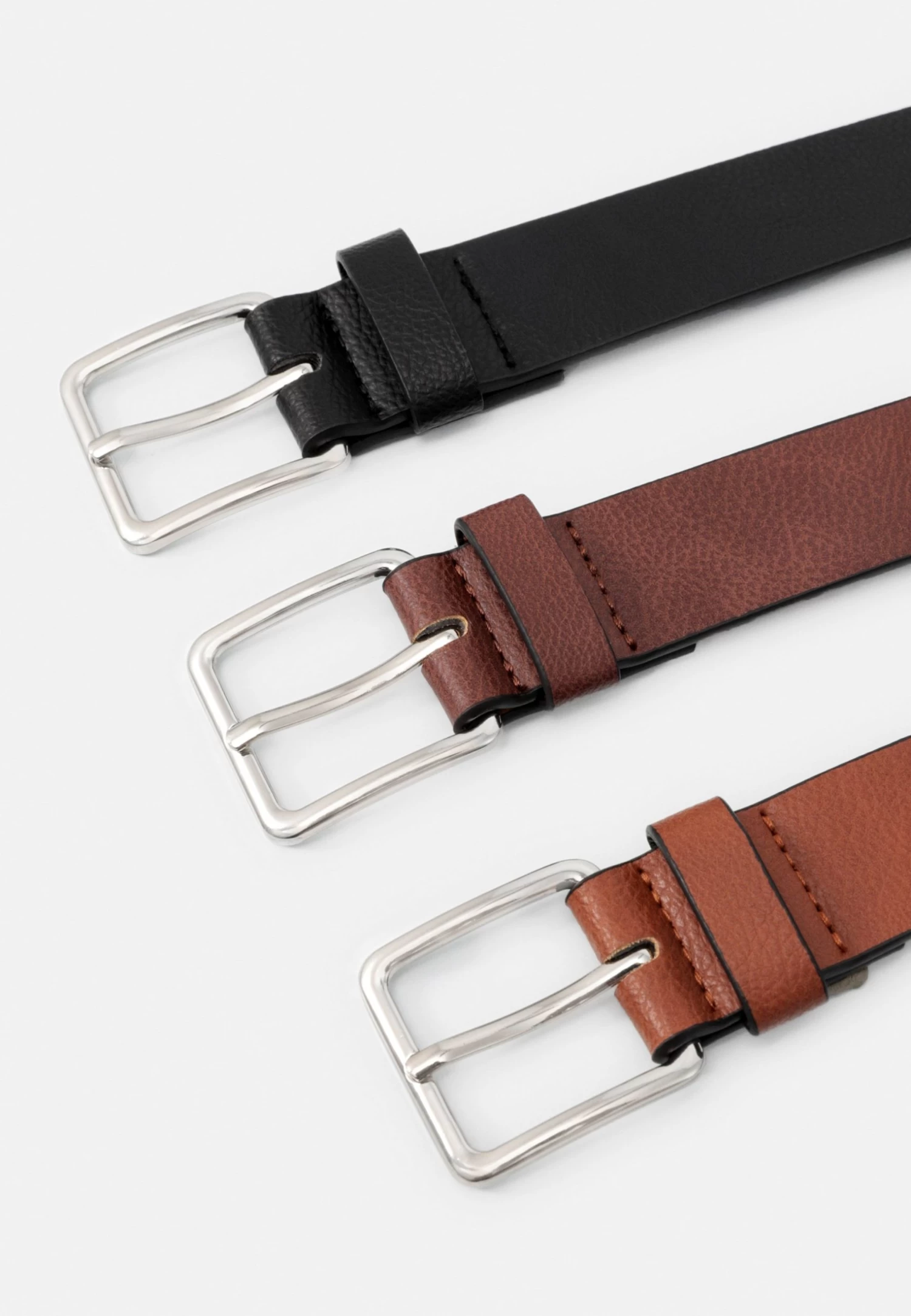 Pier One 3 Pack - Belt - Black - 802_Brown - 702_Cognac - 708 4 Pier One 3 Pack - Belt - Black - 802_Brown - 702_Cognac - 708 - Image 2