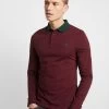 Pier One Muscle Fit - Polo Shirt - Bordeaux -Pier One e02219a0f1054fb4b28f46862d5a9243