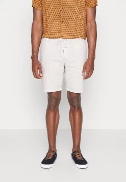 Pier One Linen Blend Drawcord Shorts- Shorts - Beige -Pier One e1eb8ad428564dfb8727d9aeaa0a8f0f