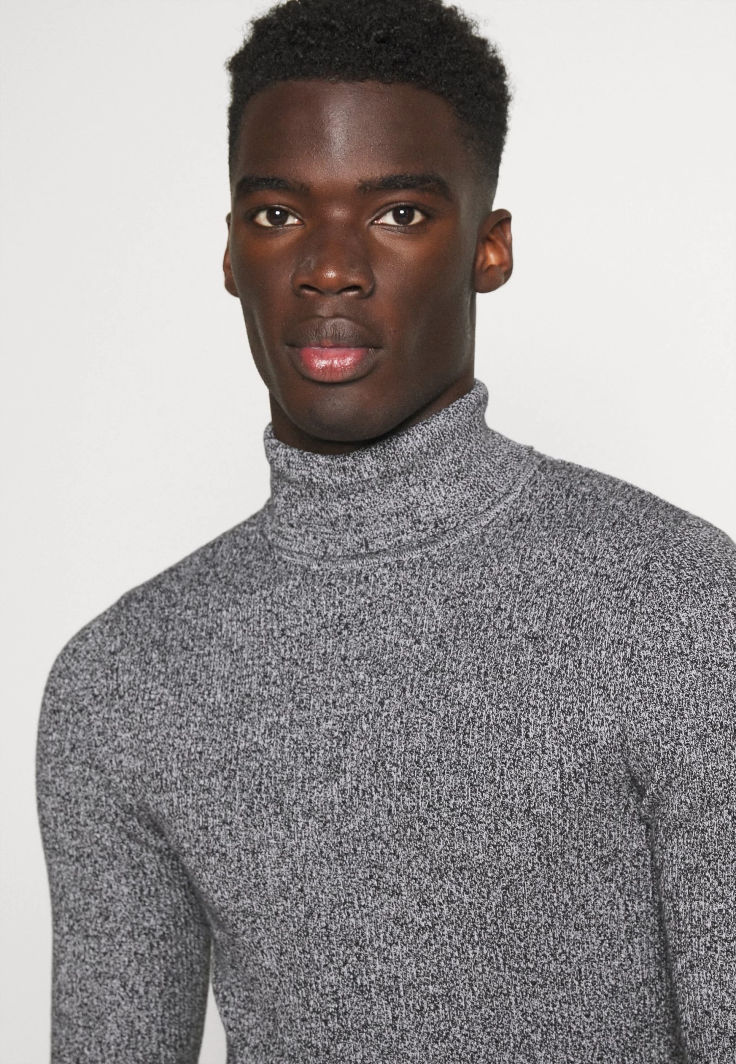 Pier One Muscle Fit Turtle - Jumper - Mottled Grey 6 Pier One Muscle Fit Turtle - Jumper - Mottled Grey - Image 4