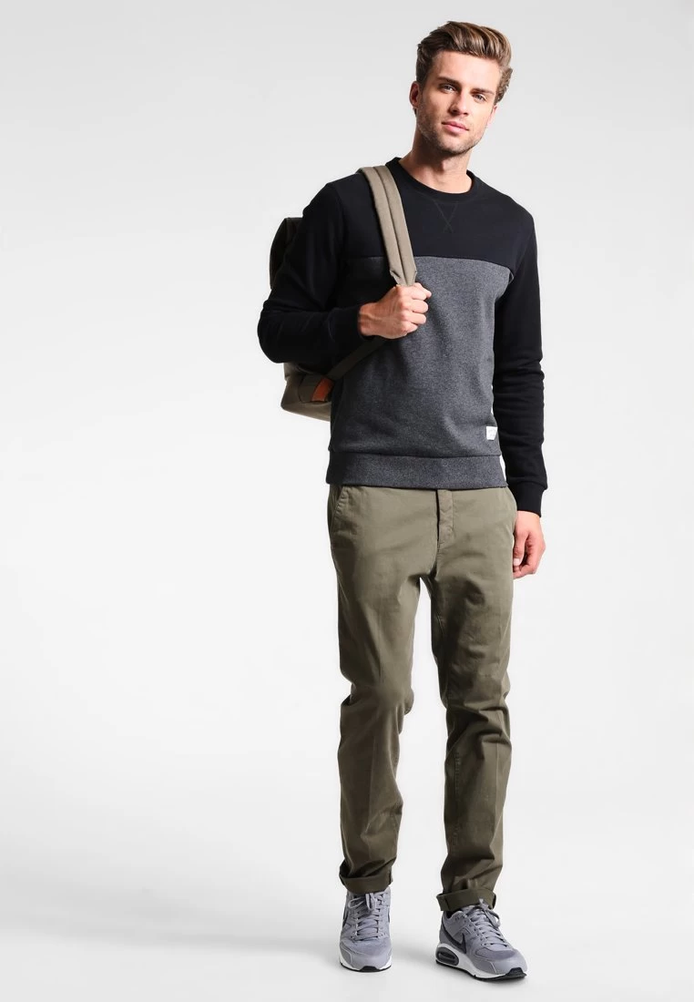 Pier One Sweatshirt - Mottled Dark Grey 4 Pier One Sweatshirt - Mottled Dark Grey - Image 2