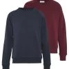 Pier One 2 Pack - Sweatshirt - Dark Blue/Bordeaux 1 Pier One 2 Pack - Sweatshirt - Dark Blue/Bordeaux -Pier One e8ca40f9b80c4f6f9ec83d1f66be0f35