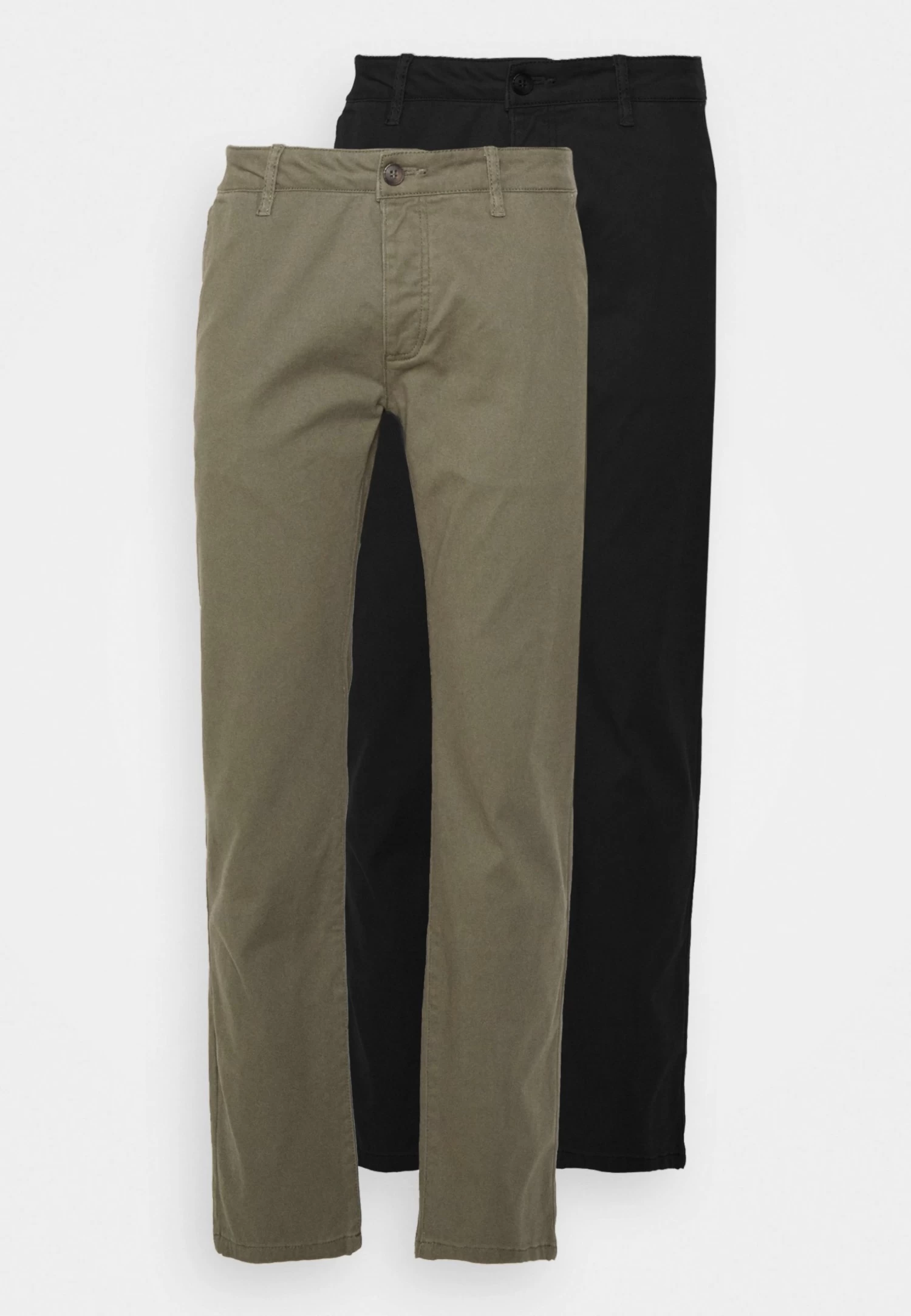 Pier One 2 Pack - Chinos - Black/Olive 7 Pier One 2 Pack - Chinos - Black/Olive - Image 5