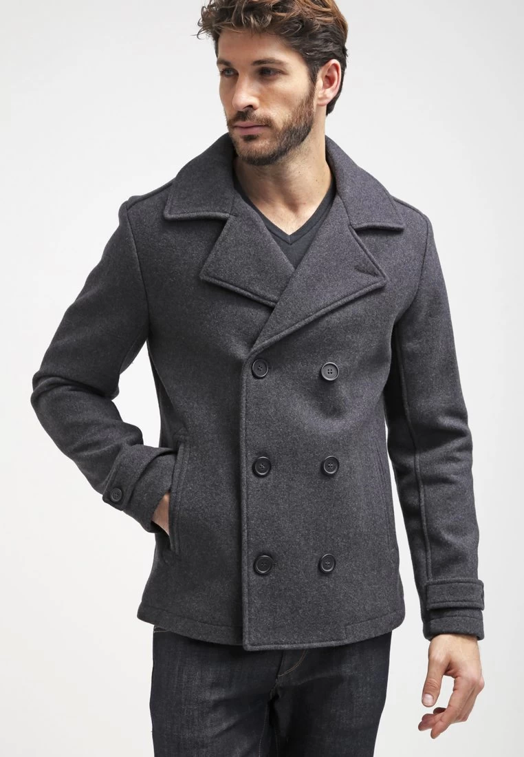 Pier One Short Coat - Dark Grey 3 Pier One Short Coat - Dark Grey