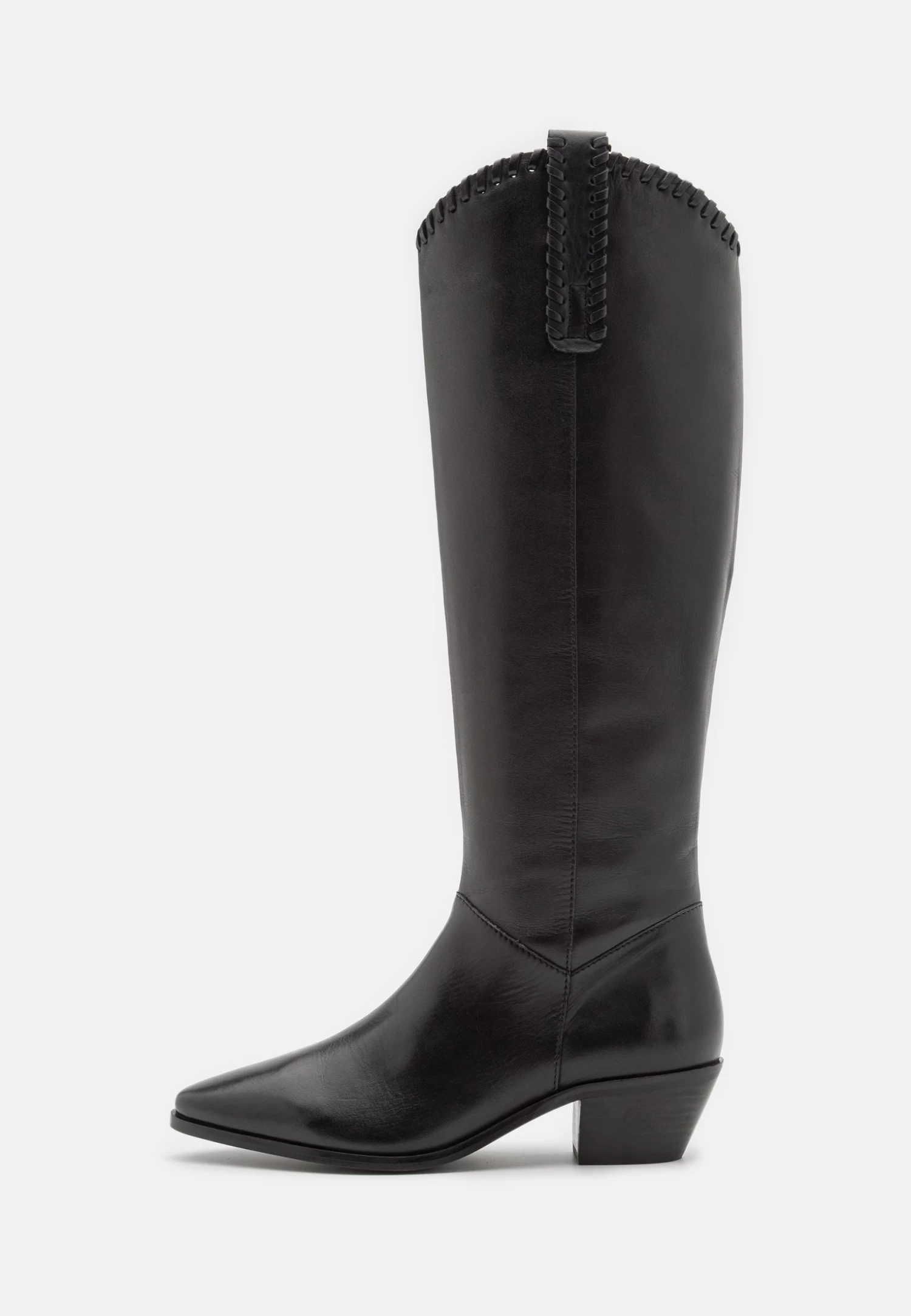 Pier One Leather - Cowboy/Biker Boots - Black 4 Pier One Leather - Cowboy/Biker Boots - Black - Image 2