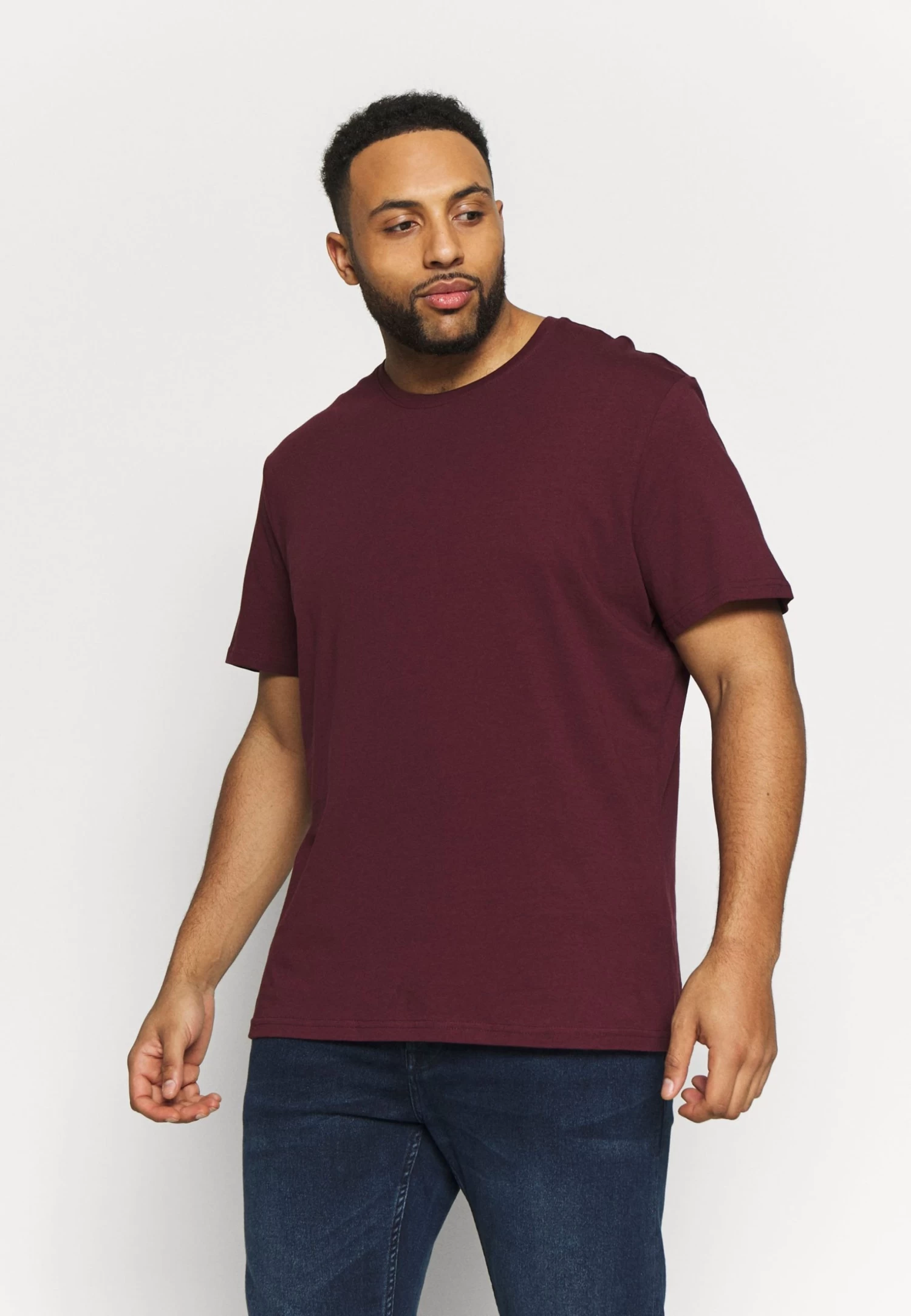 Pier One 2 Pack - Basic T-Shirt - Dark Blue/Bordeaux 4 Pier One 2 Pack - Basic T-Shirt - Dark Blue/Bordeaux - Image 2