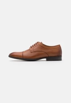 Pier One Leather - Smart Lace-Ups - Cognac