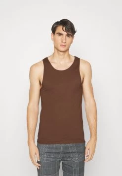 Pier One 3Pck Skin Tone Rib Vest- Undershirt - Brown