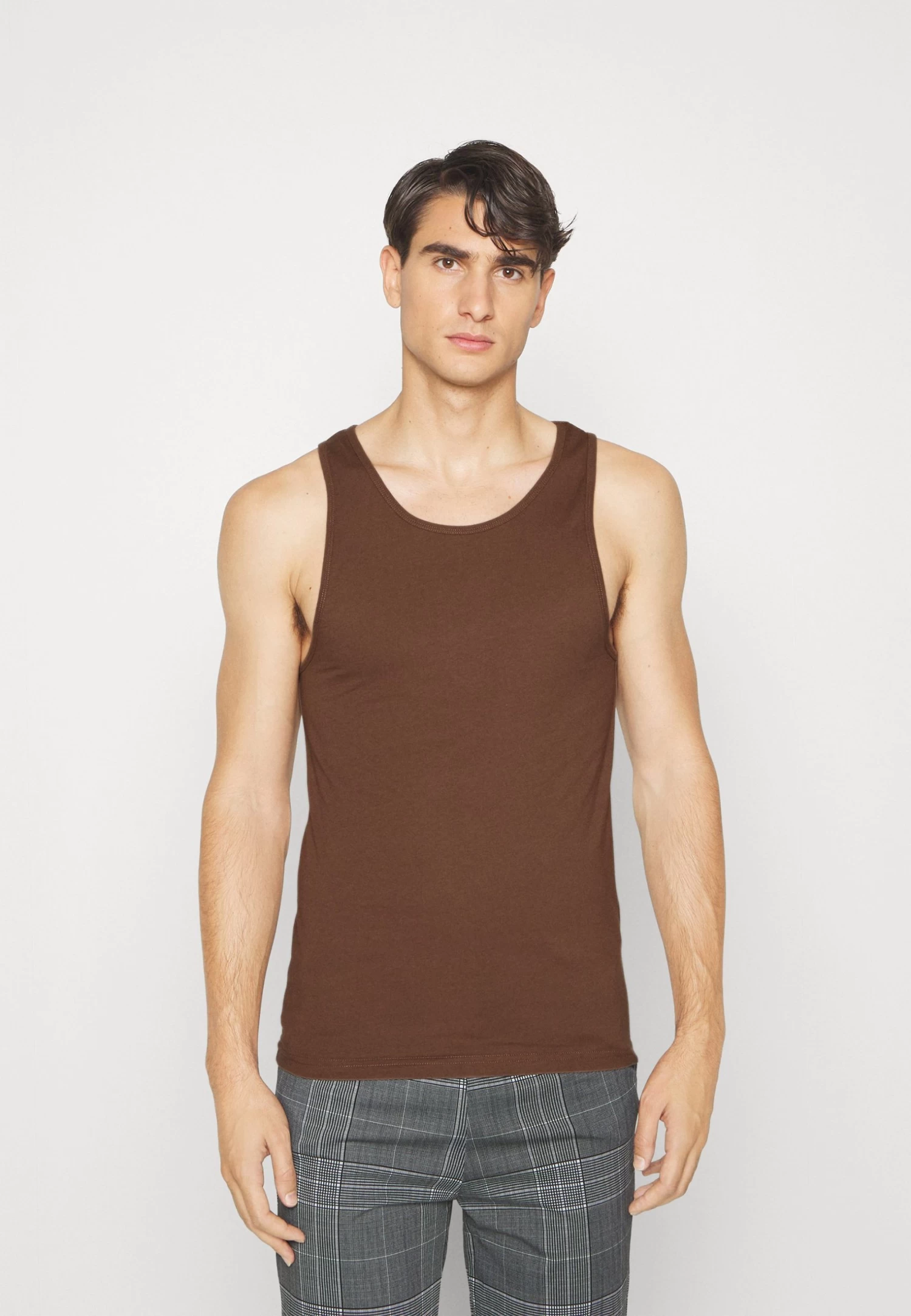 Pier One 3Pck Skin Tone Rib Vest- Undershirt - Brown 3 Pier One 3Pck Skin Tone Rib Vest- Undershirt - Brown