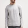 Pier One Basic Crewneck - Jumper - Light Grey -Pier One f8db32b329f64ca7a5bff641a17f39df